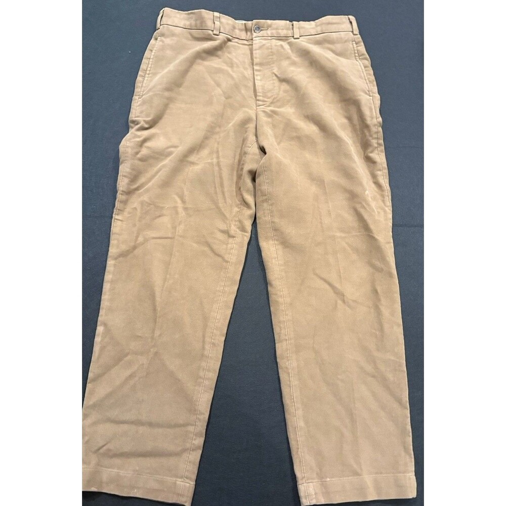 Rare Brooks Brothers Hudson Advantage Chino Pants Beige Khaki Men 36x30 Pleated